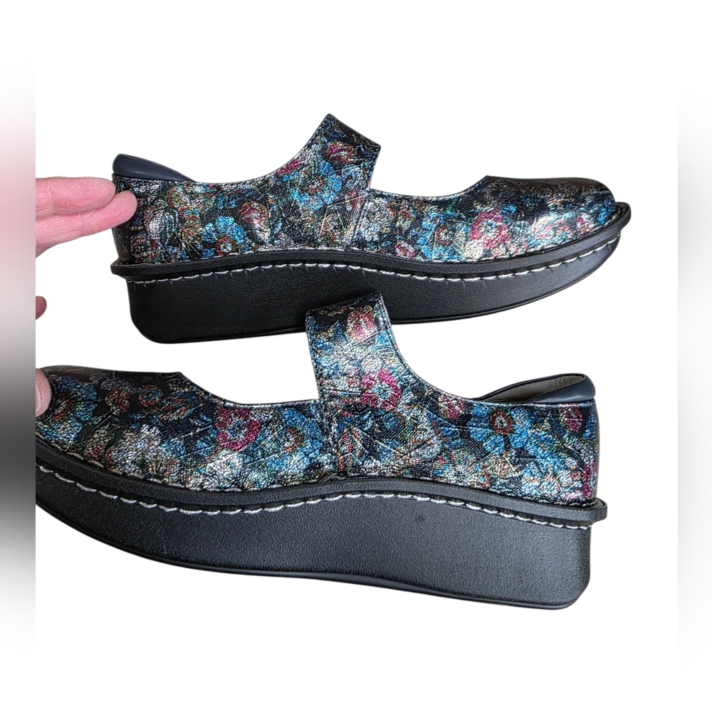 Alegria PAL-464 NWOT Mary Jane's Nurse Work Shoes Multicolor Size 8.5-9 Women's - Picture 2 of 11
